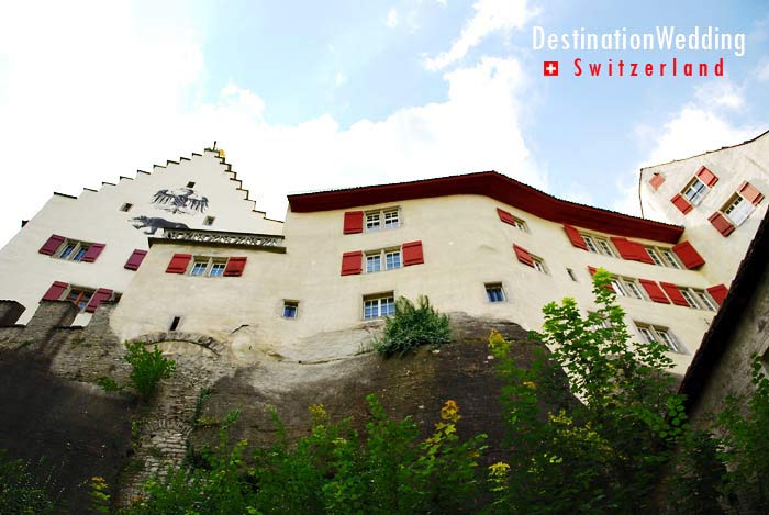 Schloss Lenzburg from the road below