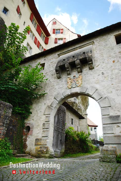 The path leading up and the entrance gate